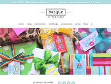 Tablet Screenshot of barquegifts.com